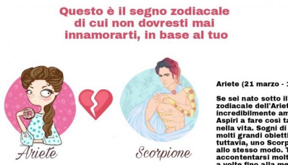 Questo è il segno zodiacale di cui non dovresti mai innamorarti, in base al tuo