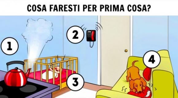 Cosa faresti per prima cosa in questa situazione? La risposta rivela molto di te