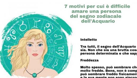 7 motivi per cui è difficile amare una persona del segno zodiacale dell’Acquario