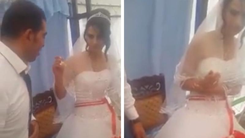 La moglie scherza troppo con la torta: lo sposo non apprezza e reagisce in modo pessimo