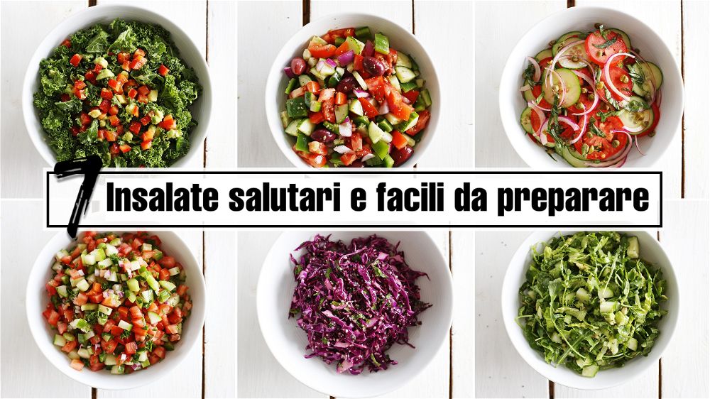 7 insalate salutari e facili da preparare, una per ogni giorno della settimana