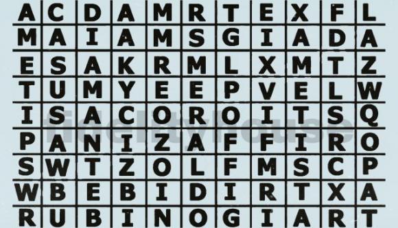 La prima pietra preziosa che riuscirai ad individuare in questa zuppa di lettere, rivelerà i tratti segreti della tua personalità