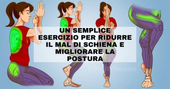 Questo semplice esercizio ti aiuterà a ridurre il mal di schiena e a migliorare la postura: bastano solo 2 minuti al giorno!