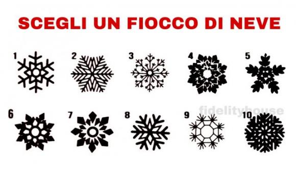 Scegli un fiocco di neve e scopri i dettagli nascosti della tua personalità