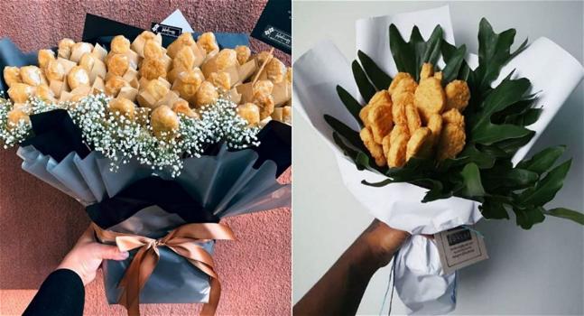 Stanche dei soliti fiori per San Valentino? Quest’anno chiedete un bouquet di chicken nuggets