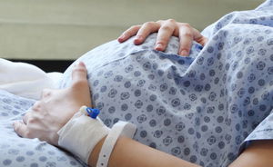 First moments with the baby and the excitement of being a family or parents