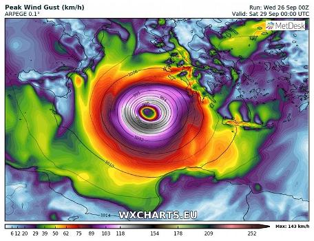 Meteo Italia, la tremenda notizia: Novembre a rischio Uragano tipo Medicane