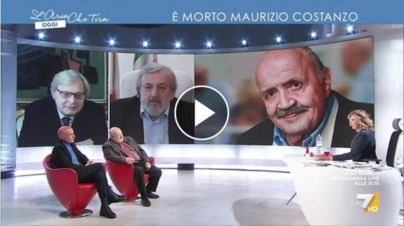 Myrta Merlino annuncia la morte di Costanzo in diretta: la reazione di Sgarbi