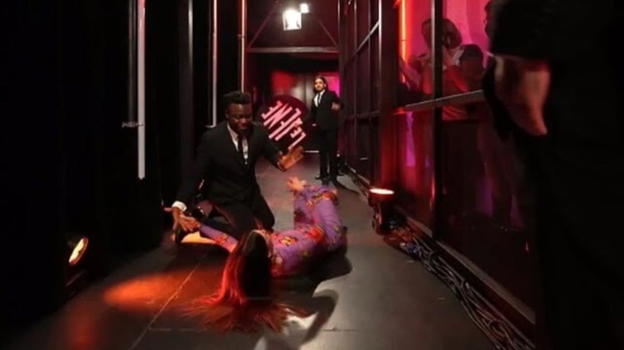 Belen Rodriguez, brutto incidente in diretta Tv
