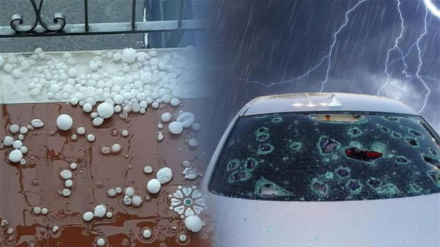 Italia, fiumi d’acqua e violente grandinate: la situazione