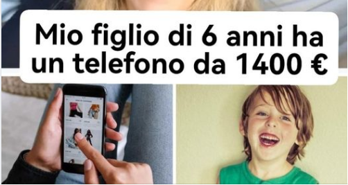“Mio figlio ha un telefono da 1400€, chi può permetterselo deve viziarli”