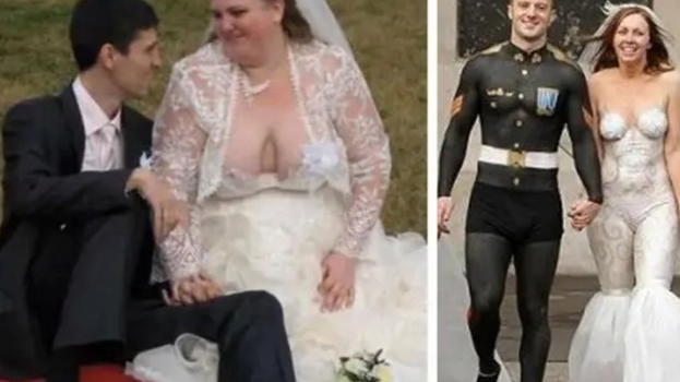 Ecco gli abiti da sposa più brutti della storia. Davvero pessimi!