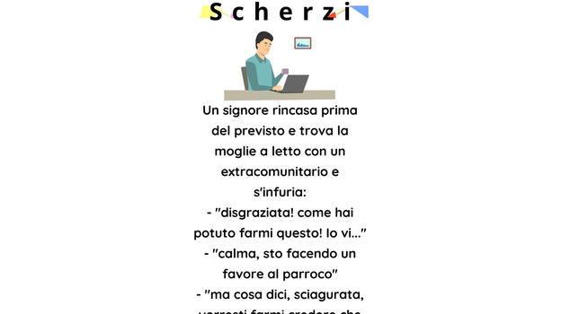 Rincasa prima del previsto e trova la moglie a letto con..