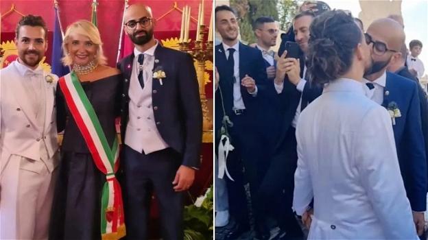 Valerio Scanu e Luigi Calcara si sono sposati: i presenti alla cerimonia