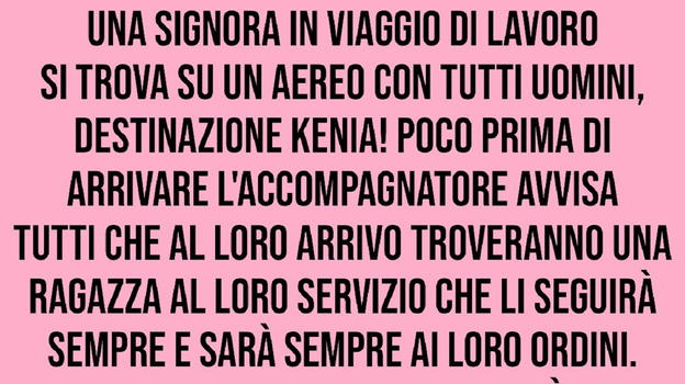 Signora in viaggio di lavoro in Kenia incontra un giovanotto e..