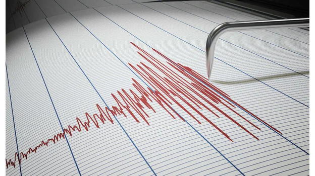 Forte scossa di terremoto appena registrata di magnitudo 6.7