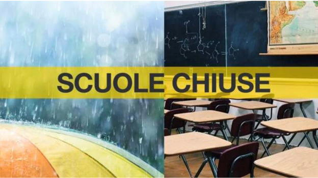 Scuole chiuse per allerta meteo: 8 comuni interessati
