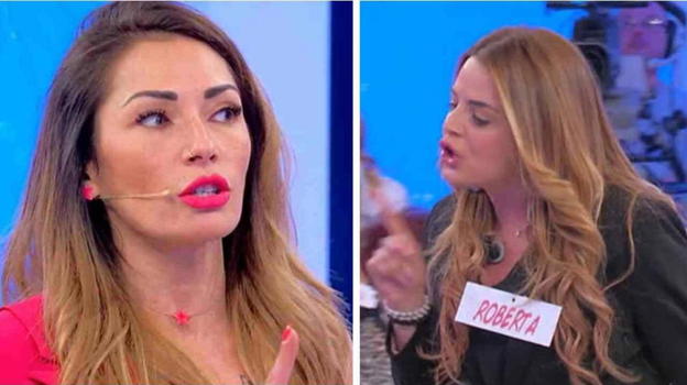 Rissa furiosa in studio, poi Roberta spiffera tutto