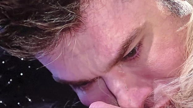 Fedez disperato, in lacrime a Domenica In