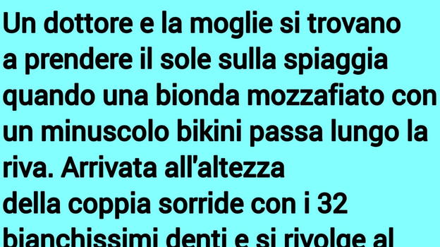Il dottore e la moglie sono su una spiaggia, quando accade l’impossibile