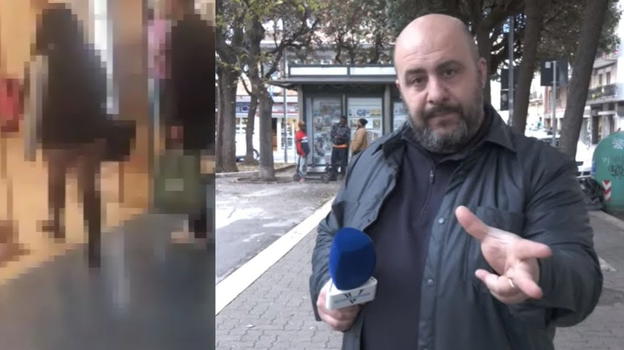 Ragazza in minigonna mostra tutto: commenti da Medioevo (Video)