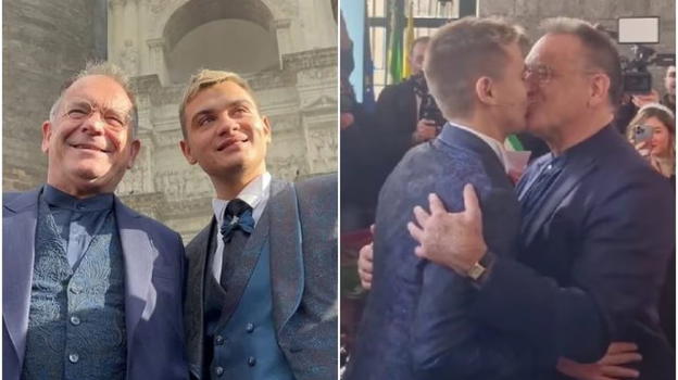Alessandro Cecchi Paone ha sposato Simone Antolini: era presente anche lui tra gli invitati