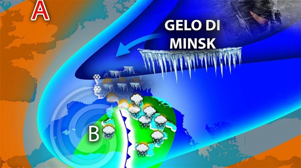 Meteo Italia, in arrivo il gelo di Minsk: temperature in picchiata e neve a bassa quota