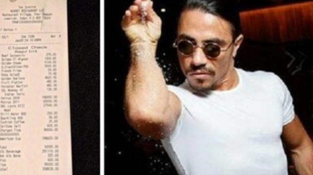"Ho cenato da Salt Bae, quando mi ha portato lo scontrino mi sono sentito male.."