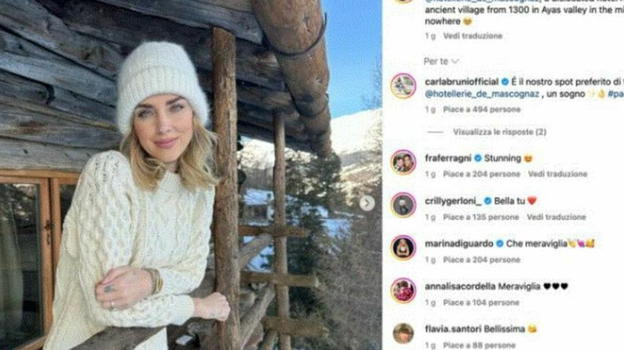 Chiara Ferragni, l’annuncio della proprietà dell’hotel in cui è ospite