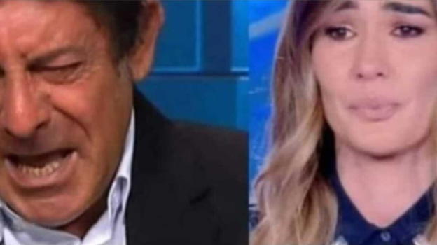 Le lacrime di Luca Laurenti in diretta tv