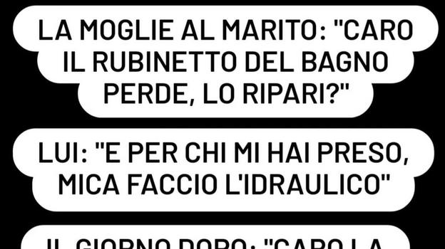 Marito nega sempre tutto alla moglie, la sua risposta è epica