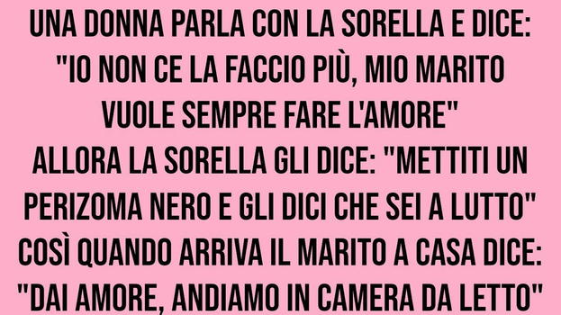 Una donna parla con la sorella: "Mio marito vuole farlo sempre.."