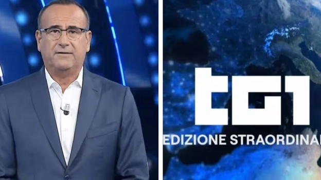 TG1, edizione straordinaria interrompe Carlo Conti: cos’è successo