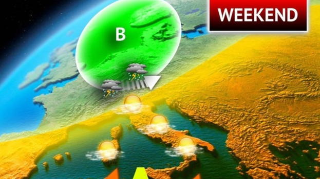 Meteo week end, Italia divisa in due tra caldo record e temporali