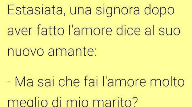 Una signora è con l’amante ed accade l’impensabile