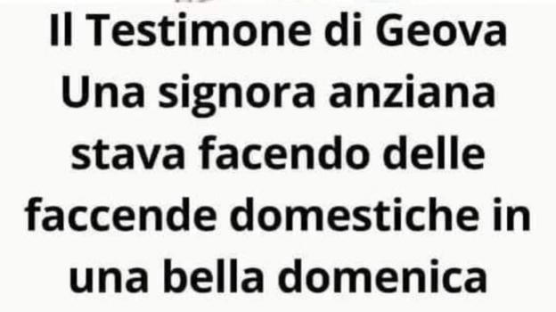 Signora anziana sta facendo le faccende domestiche ed accade l’impensabile