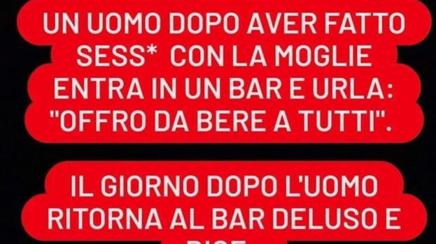 Un uomo entra in un bar, ed offre da bere a tutti