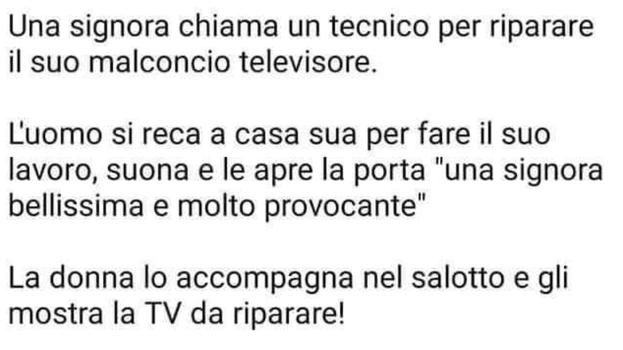 Una signora chiama il tecnico ed accade l’impensabile