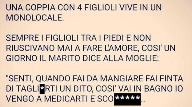 Una coppia con quattro figlioli vive in un monolocale