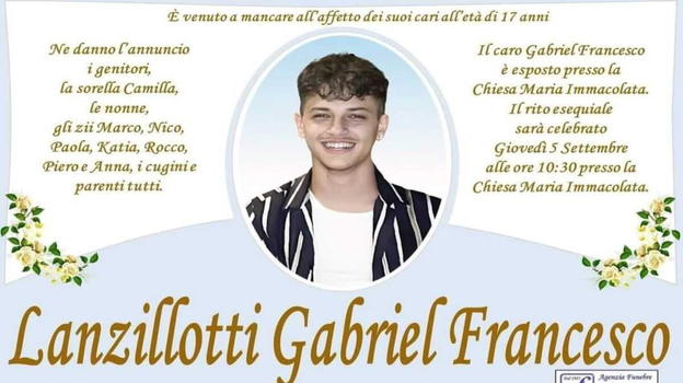 Gabriel Lanzillotti promessa del calcio ci ha lasciati per sempre a soli 17 anni