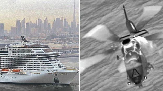 Dramma sulla nave da crociera, soccorritori in azione