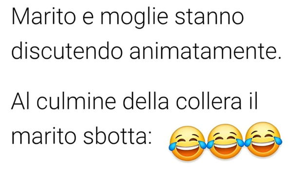Marito e moglie stanno discutendo ed accade l’impensabile