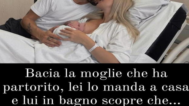 Bacia la moglie, lei lo manda a casa e lui in bagno scopre…
