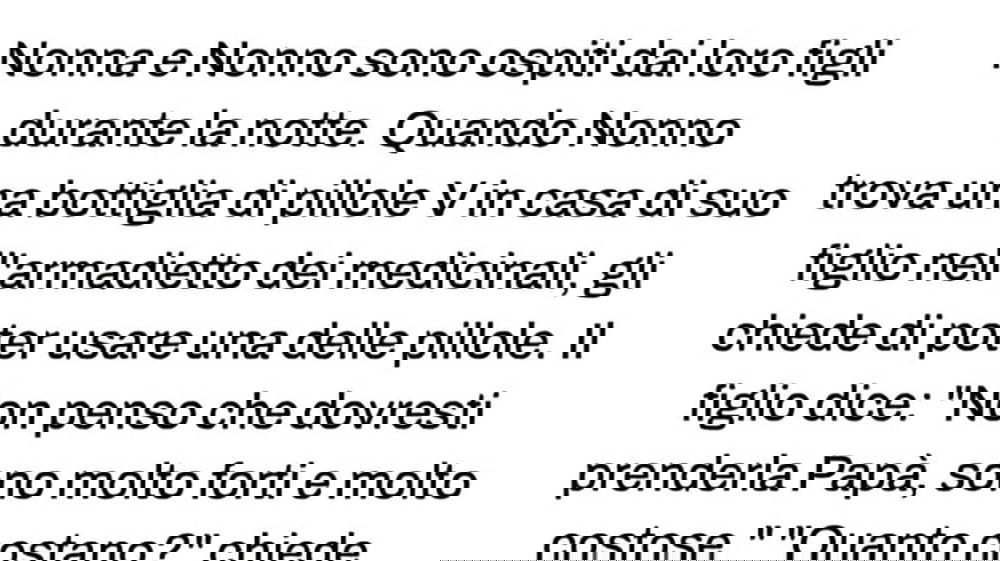 Nonna e nonno sono ospiti dai loro figli ed accade l’impensabile