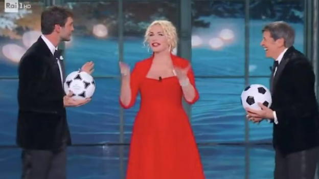 Antonella Clerici, che gaffe con i palloni! La reazione di De Martino
