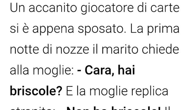 Un accanito giocatore di carte si è appena sposato ed accade l’impensabile