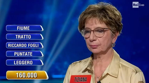 L’eredità, Tiziana vince 160 mila euro alla Ghigliottina ma è polemica