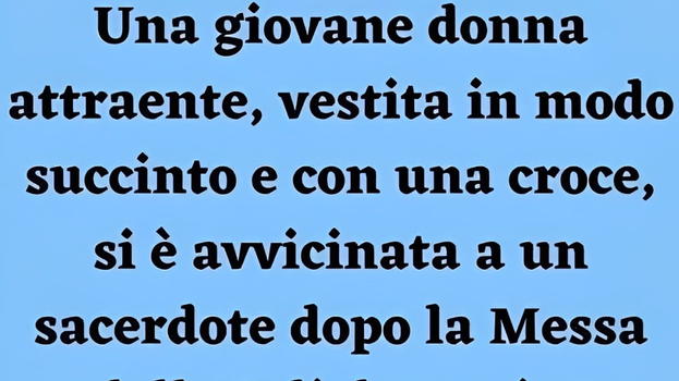 La confessione di una giovane donna al sacerdote