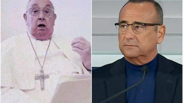 Sanremo 2025, Papa Francesco contro Carlo Conti per il gesto durante il videomessaggio