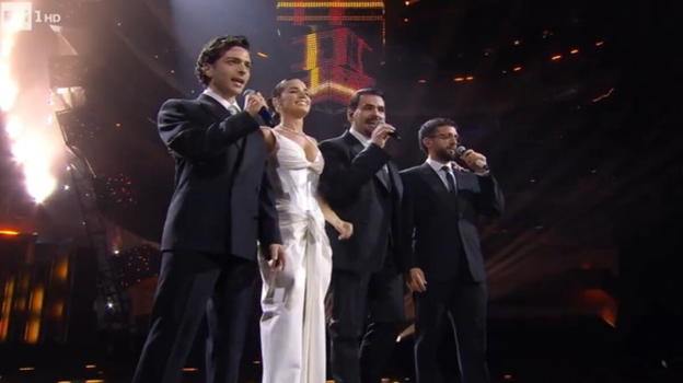 Sanremo 2025. La parola sfuggita a Gianluca Ginoble, poi scappano